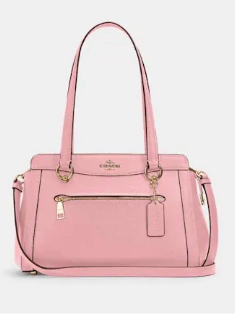 NWOT Coach Pink Leather Shoulder/crossbody Bag with Gold Hardware.